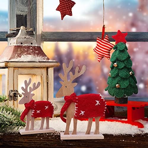 Божиќни украси Мини Божиќна дрво Божиќна маса на врвот Мал украси Подароци стаклени светилки украси