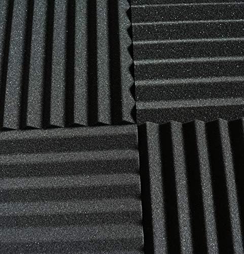 52 Црна акустична пена панел клин Студио Студио SoundProofingидни плочки 12 x 12 x 1