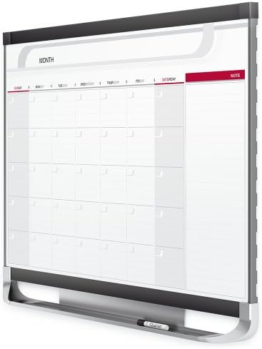 Календар за календари на квартет за суво бришење, планер, магнетна табла, 3 'x 2', годишно, вкупна површина за бришење, престиж 2