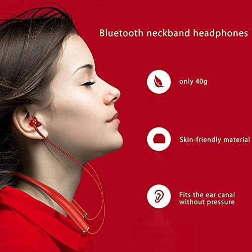 Bluetooth Слушалки Безжични Слушалки Вратот Со Микрофон Бучава Поништување Безжични Слушалки 400 Часа Време На Подготвеност за Спорт