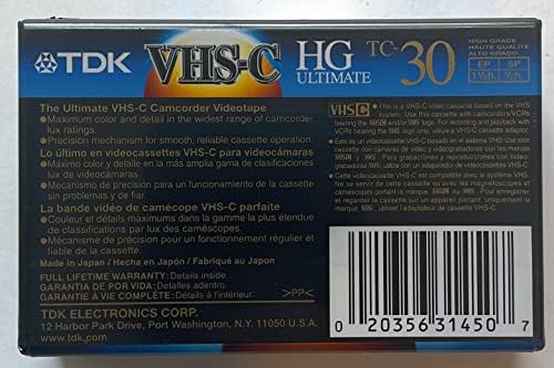 TC30EHG VHS-C аналогна видеокасета
