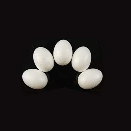 Ciieeo 10 парчиња јајца полистирен јајца формираат пена јајца за занаетчиска елка декорација бели пена јајца за реквизити на централен дел