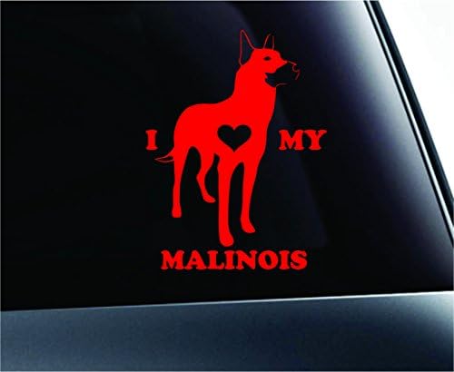 ExpressDecor Јас го сакам мојот белгиски симбол за кучиња во Малиноис, декорално шепа, печатено кучиња кученце, миленичиња, раса раса,