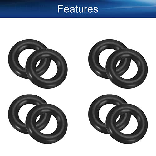 Bettomshin 10pcs нитрилна гума О-прстени, 11,4 mm OD 7,8 mm ID 1,8 mm ширина, метрички буна-нитрил запечатување за заптивка за мијалник