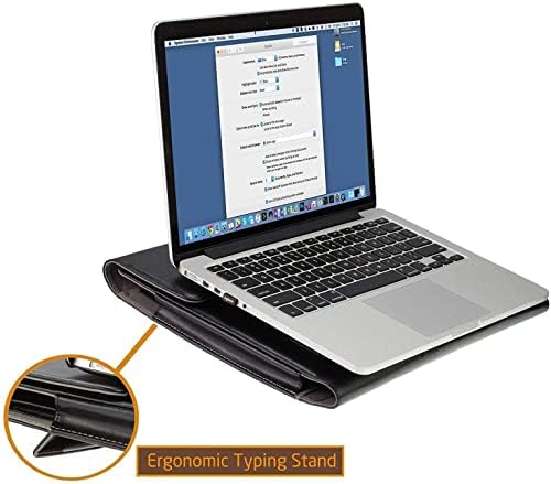 Брунел Црн Кожен Фолио Случај-Компатибилен Со Acer Swift 3 Ултра Тенок Лаптоп | SF314-44 14