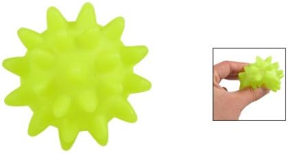 Текстура На Жардин Писклива Играчка За Џвакање Во Форма На Топка За Кучиња, Жолта/Зелена