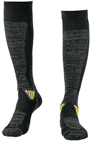 Гуумор ски чорапи мажи жени колено високо -перничени топли чорапи за скијање