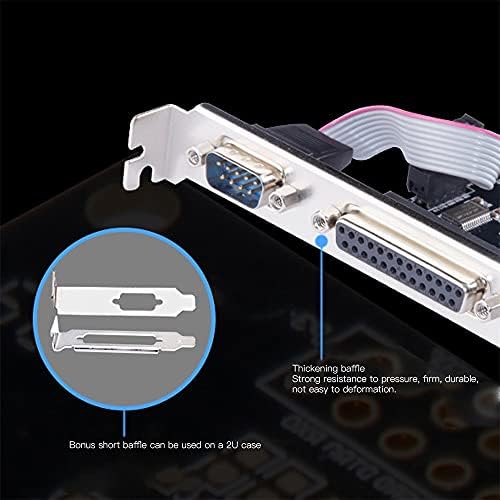 Конектори PCI-E до паралелна сериска порта Адаптер картичка PCI-E 25PIN Паралелна порта картичка PCI Express Adapter Adapter Converter-CN