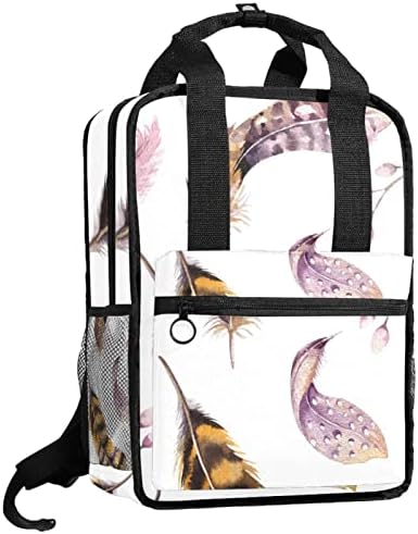 Tbouobt Travel ранец лесен лаптоп лесен ранец за жени мажи, сликарство со акварел на птици со птици