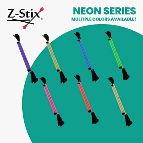 Z-Stix Професионална жонглирање со цвеќиња од цвеќиња и 2 стапчиња за рака, почетници за почетници-Неонски серии