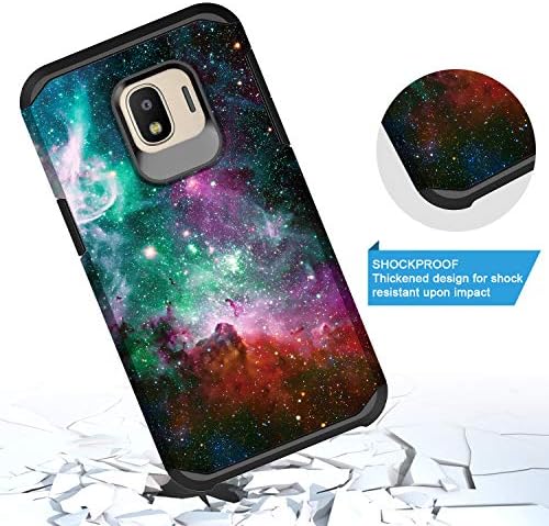 Gorgcase Galaxy J2 Core Case, Galaxy J2 Dash/J2 чиста/J260 со заштитник на екранот, тенок тенок симпатичен тврд тврд двоен слој