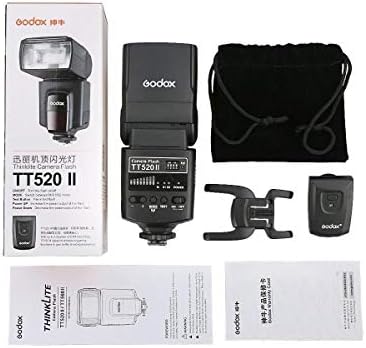 Godox Thinklite TT520II Флеш За Canon, Никон, Pentax, Олимп и Panasonic DSLR Камери, 433mhz Безжичен Пренос, 33m НА ISO 100 Водич Број