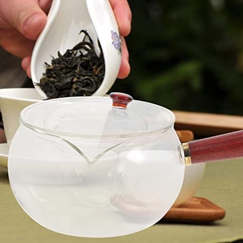 Yarnow чај сад чај сад стаклена сад стакло чајник со инфузер шпорет безбеден чај котел цветање и лабав производител