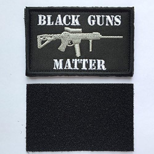Ncyda црно-пиштол-матични тактички куки и јамка за залепници за везови со 3 x 2 инчи со големина-црна и сива боја