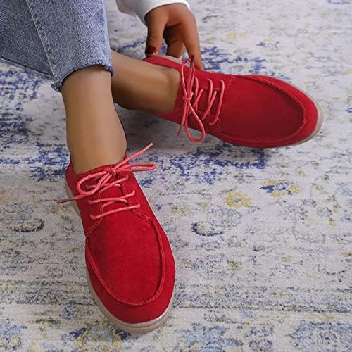 Чевли за платформа за жени, ретро велур, чипка со ниска потпетица, цврста боја, случајни чевли класични патики од кукавица