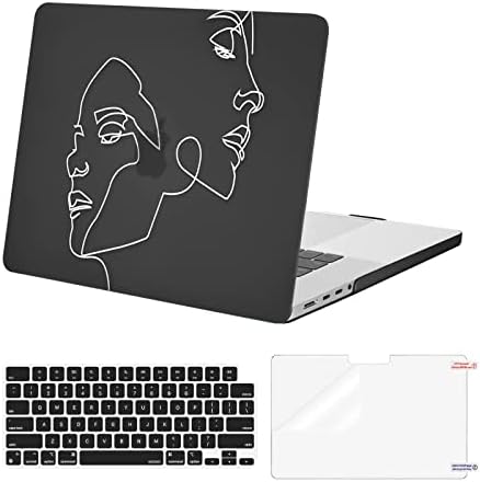 Mosiso компатибилен со MacBook Pro 16 Inch Case 2023 2022 2021 Ослободување M2 A2780 A2485 M1 Pro/Max Chip со ID на допир, пластична