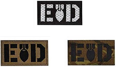 3 парчиња EOD експлозивна нарачка за отстранување бомба IR рефлексивна тактичка декоративна лепенка