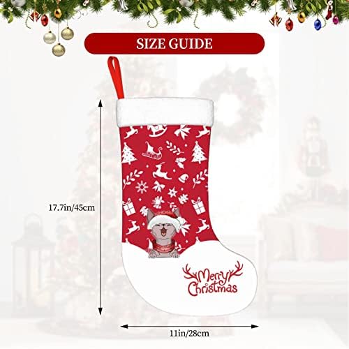 UWNXPIW Божиќно порибување, Божиќни чорапи со мачки големи чорапи за семеен празник Божиќни забави украси кујна кујна