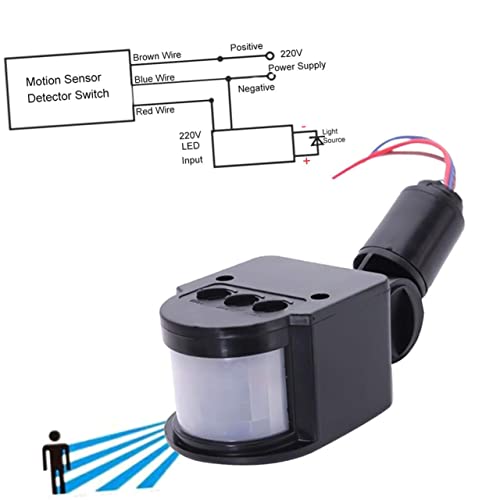 Сензор за сензори Doitool Светло нендендо прекинувач Спортски прекинувач за движење Светло за движење на сензорот за движење