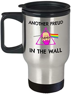 Психологија Кригла за патувања - Уште еден Фројд во wallидот - Смешно розово фројд психолог шега подароци - психотерапевт на Сигмунд Фројд - Студентски хумор на психол