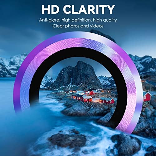 Заштитник на леќи за камера CloudValley за Galaxy Z преклопете 4 5G, калено стакло отпорен на гребење HD чиста алуминиумска леќа на