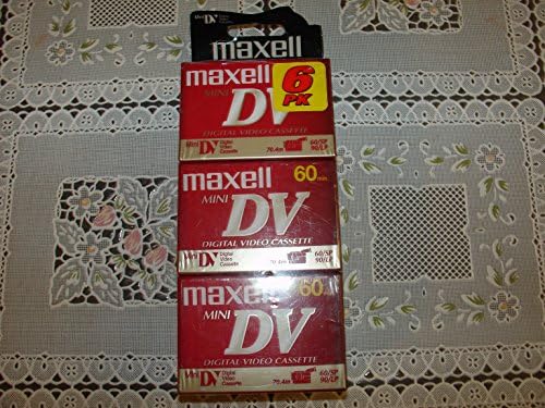 Maxell 298022 60 минути дигитална мини видео -камера лента - 6 пакет