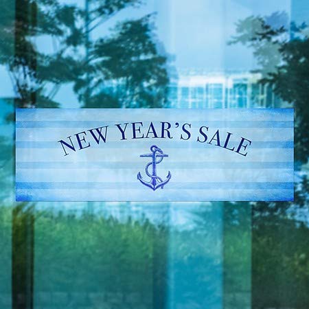 CGSignLab | „Новогодишна продажба -Наутични ленти“ прозорецот | 36 x12