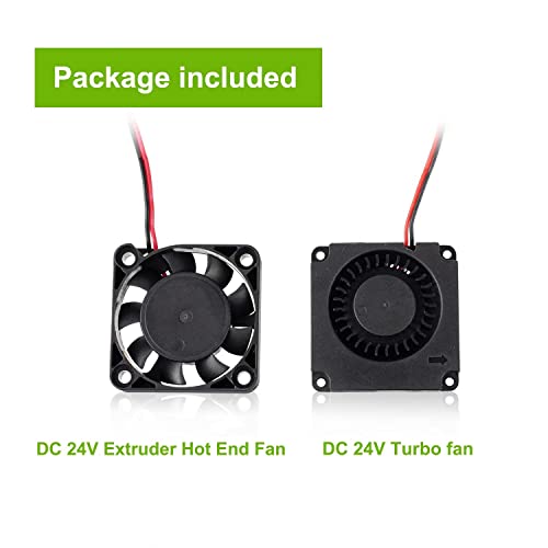 Eplzon 4010 DC 24V Екстрадудер со топол крај вентилатор и DC 24V турбо вентилатор за Ender 3 Ender 3 Pro 3D печатач
