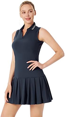 Tensек Смит, женски тениски фустан, фустани за голф со шорцеви, атлетски активен фустан 2 во 1 S-XXL