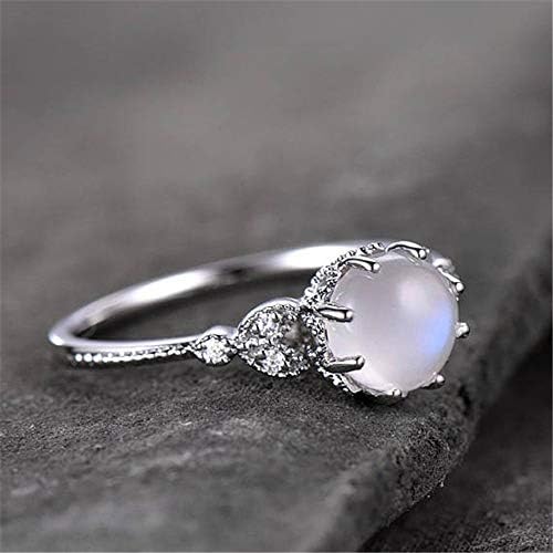 Дијамант запишан прстен прстен прстен прстен стилски прстени што нема да го свртат прстот за жените