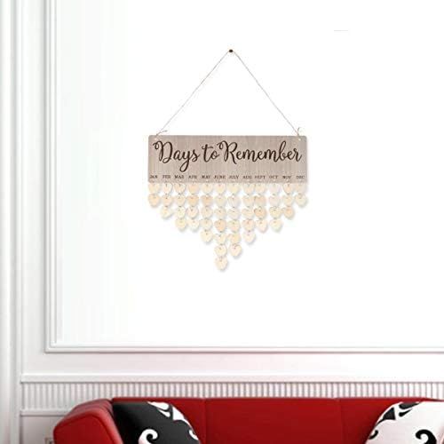 Абаодам 3 парчиња Персонализирани роденденски wallидни букви Семејни знаци DIY денови ознаки- Плоча Декор Запомнете потсетник потсетувајќи