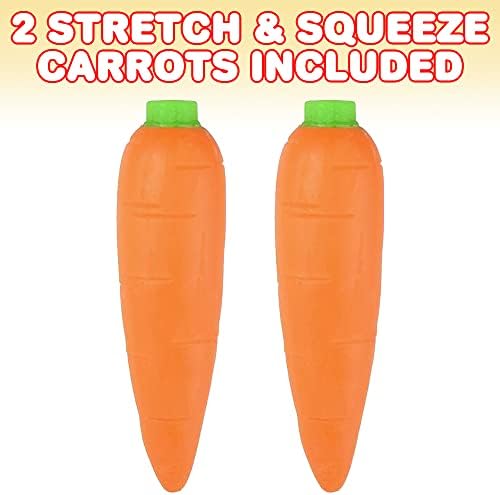 Артреатичност Истери за играчки на морков за деца, сет од 2, Стрес -олеснување на стрес, сензорни играчки за деца со аутизам, вознемиреност и АДХД,