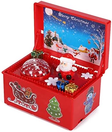 Seasd Christmas Style Music Box Прекрасна креативна декора за Дедо Мраз предводена музичка кутија за забава