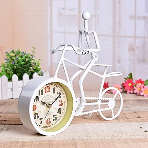ZSEDP рустикален метал велосипед часовник часовник за велосипедски часовник дома декорација табела часовник украсен стил идеален за подарок