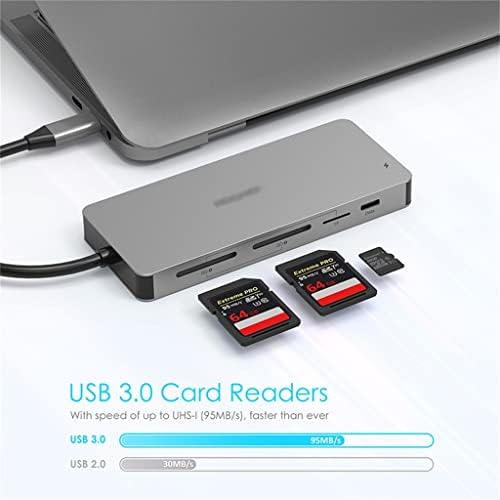 ZSEDP USB ЦЕНТАР До Мулти USB 3.0 Адаптер Пристаниште За M1 Pro Air Додатоци USB-C Тип C SD TF Сплитер