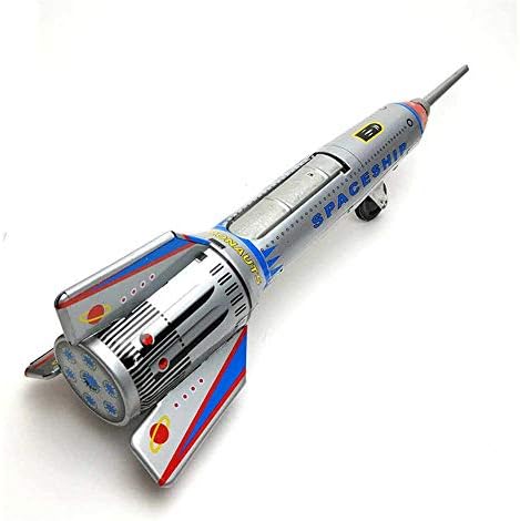 Charmgle MS378 Ironелезна обложена ракета Месечина Лансирање ракета декорација играчка калај играчка играчка играчка фотографија