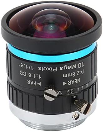 CS Mount 10MP 2,8 mm focal должина на леќи со прирачник ирис фокус на ниско искривување CCTV леќи за безбедносна индустриска камера