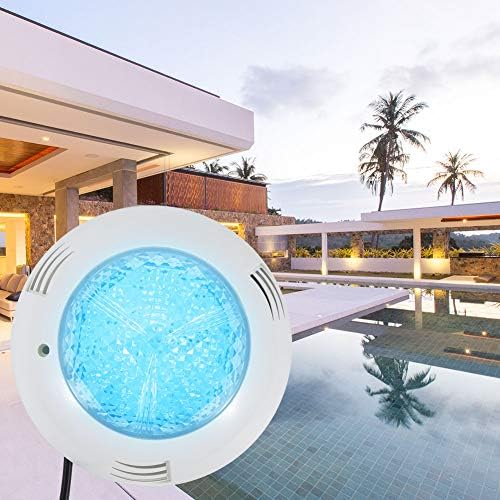 Светла за базени PLPLAAOO, 15W LED светла за базени за вграден базен, потопливи LED светла, IP68 водоотпорни подводни базени со далечински управувач,