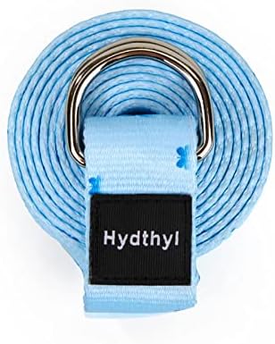 Хидтил јога лента со прилагодлива тока D-Ring, 6/8/10 стапки, издржлив мек материјал за вежбање со преносна торба за носење за
