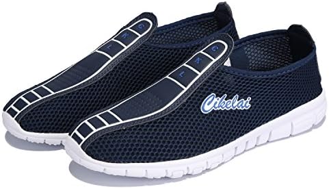 Cikelai лесна мрежа за дишење спортови на отворено за трчање чевли кои не се лизгаат машки чевли црно сино