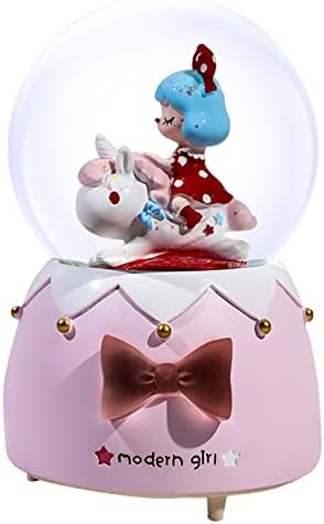 Снежен глобус за деца, 80 мм Божиќна музичка кутија за девојки, совршен роденден Божиќен фестивал подароци за 5-12 годишни девојки