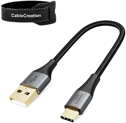 Пакет - 2 артикли: Краток USB C кабел + 50PCS Кабелски врски 6 инчи
