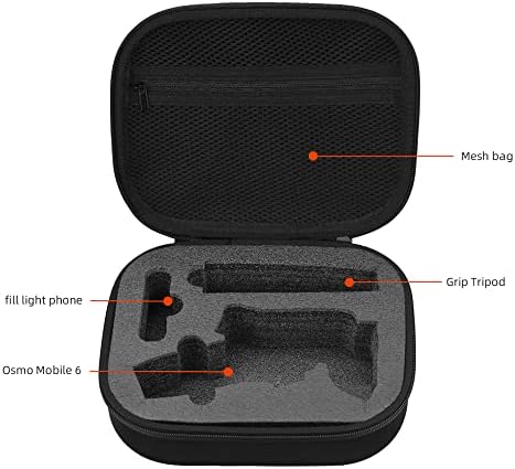 Копчиња за носење куќиште за DJI OSMO Mobile 6, рачен гамбален стабилизатор на куфери за складирање на куфер