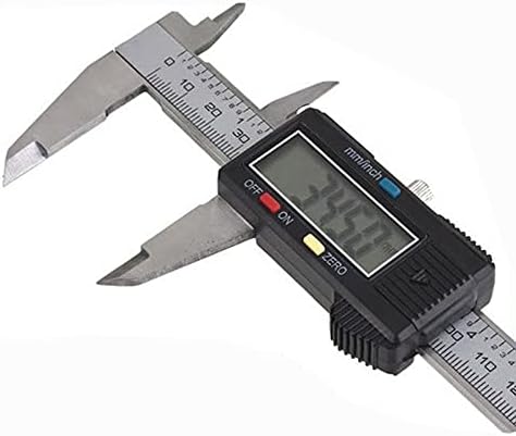 UXZDX 150мм Електронски дигитален дигитален венкиер Калипер Калипер не'рѓосувачки челик алатки за мерење на дебелото црево