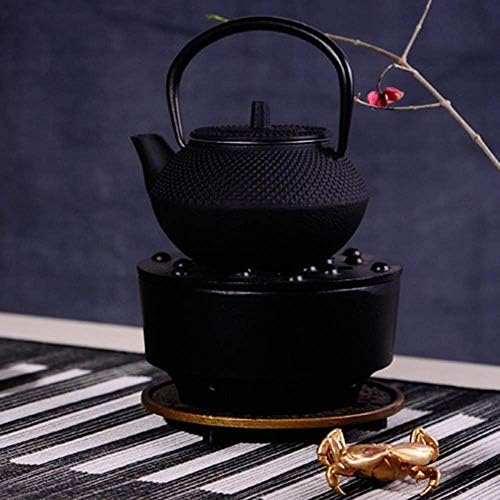 Ironелезен котел DBZCH, 50мл јапонски стил леано железо котел со чајник доаѓа + сад за чај од чај за лабав чај од лисја, трајна конструкција