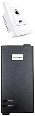 PoE Texas Gigabit Po Splitter In-wall USB Port за полнење и Gigabit IEEE 802.3BT инјектор со двојна потпис