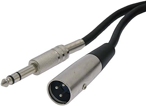 ACCL 75FT XLR 3P машки до 1/4 TRS микрофон кабел, 2 пакувања