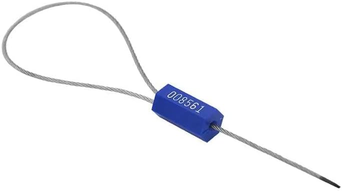 Weero （100 парчиња） Заптивки за кабел за челик за метални метални безбедносни ознаки Тампер за докажување на ознаки Повлечете тесни челични