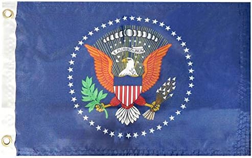 Американска Суперсторка На Големо Американски Претседателски Печат Двострано 100д Ткаен Поли Најлон 12 х18 Знаме На Брод Грмтс