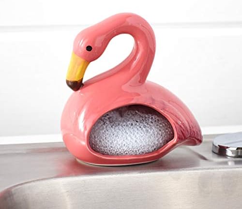 Домашни најважни елементи Фламинго чистач со вклучен Scrubby, висина од 5,25 инчи